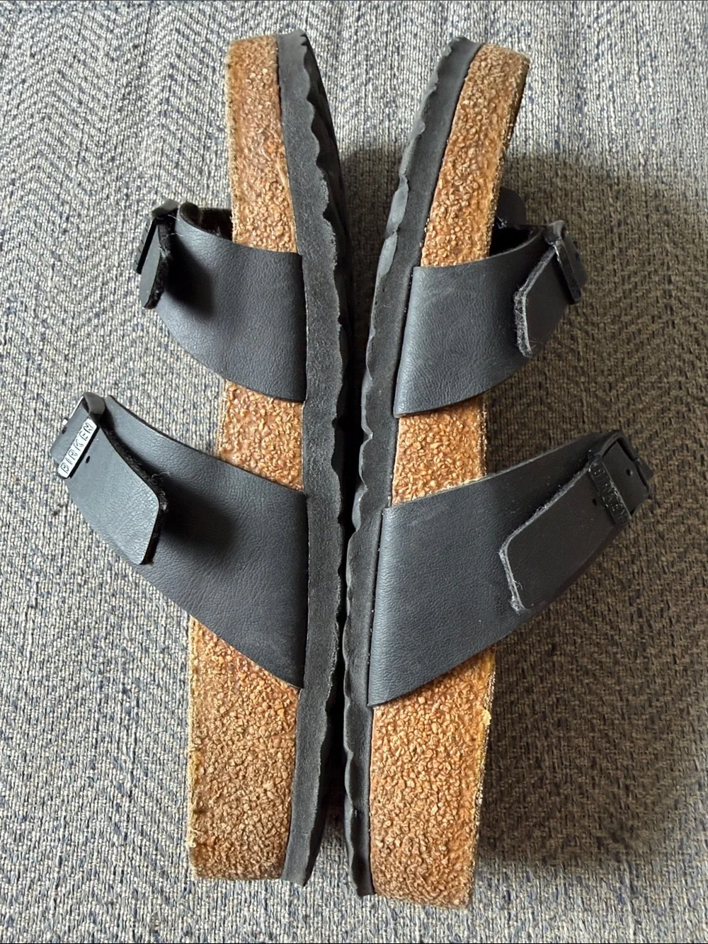 Birkenstock MAYARI Earth Black Leather Sandals Size: 39( L8/M6)